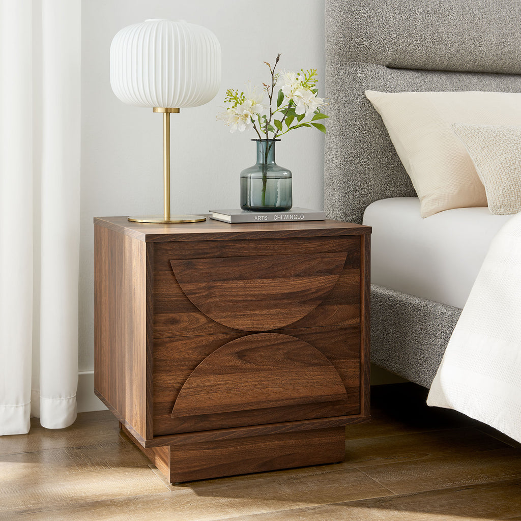 Bulwark 2-Drawer Nightstand by Modway