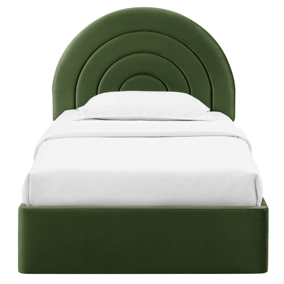 Solana Arched Performance Velvet Twin Platform Bed by Modway