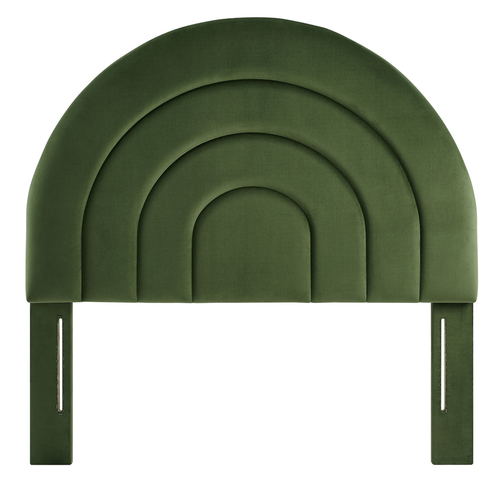 Solana Arched Performance Velvet Twin Headboard by Modway