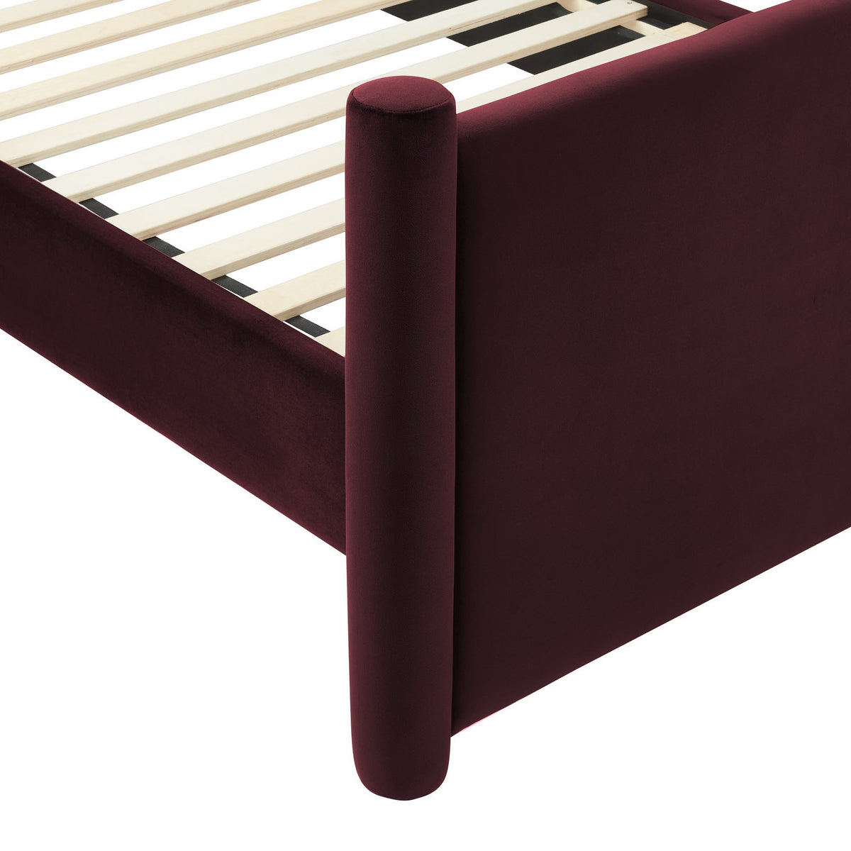 Rael Rounded Post Performance Velvet Full Platform Bed by Modway