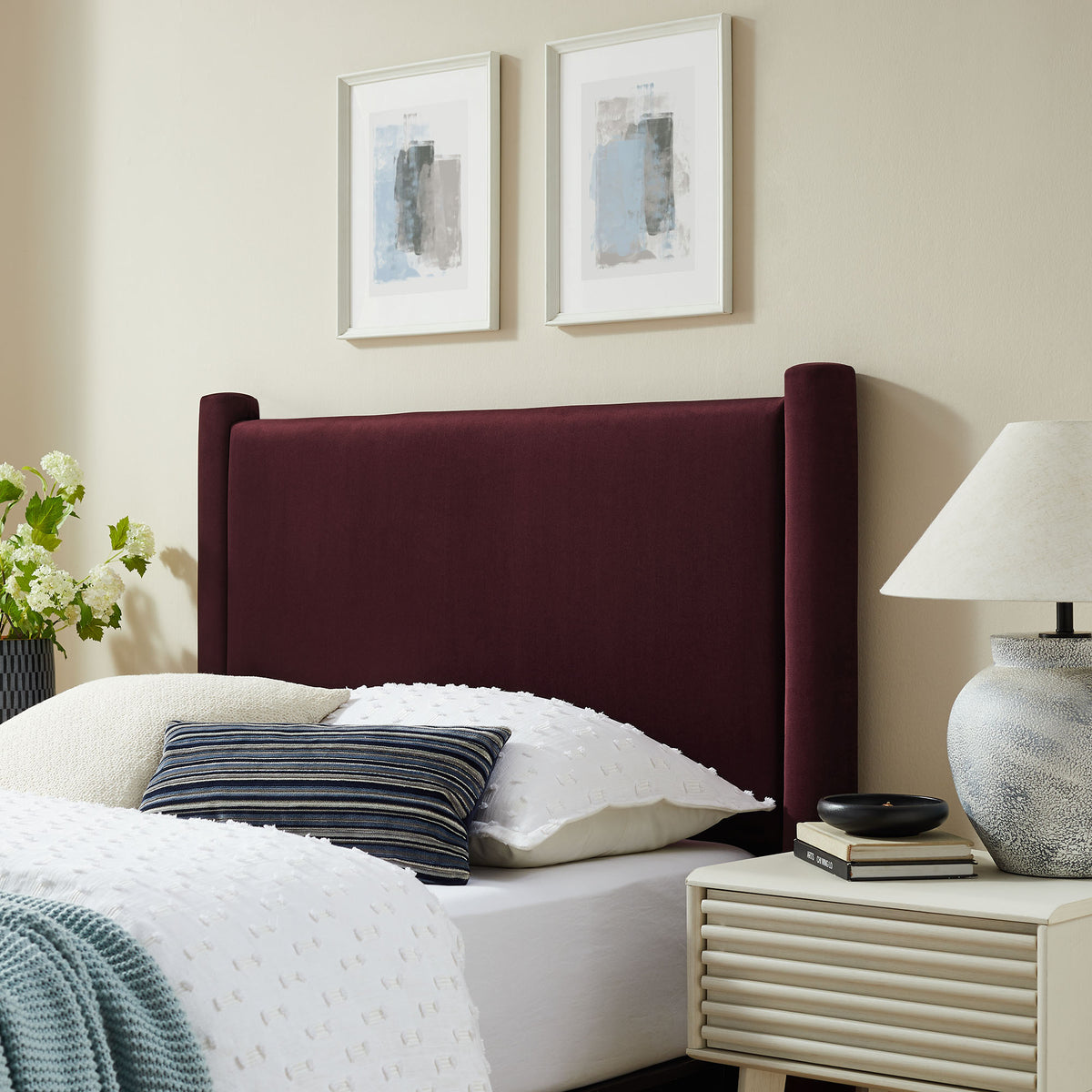 Rael Performance Velvet Twin Headboard by Modway