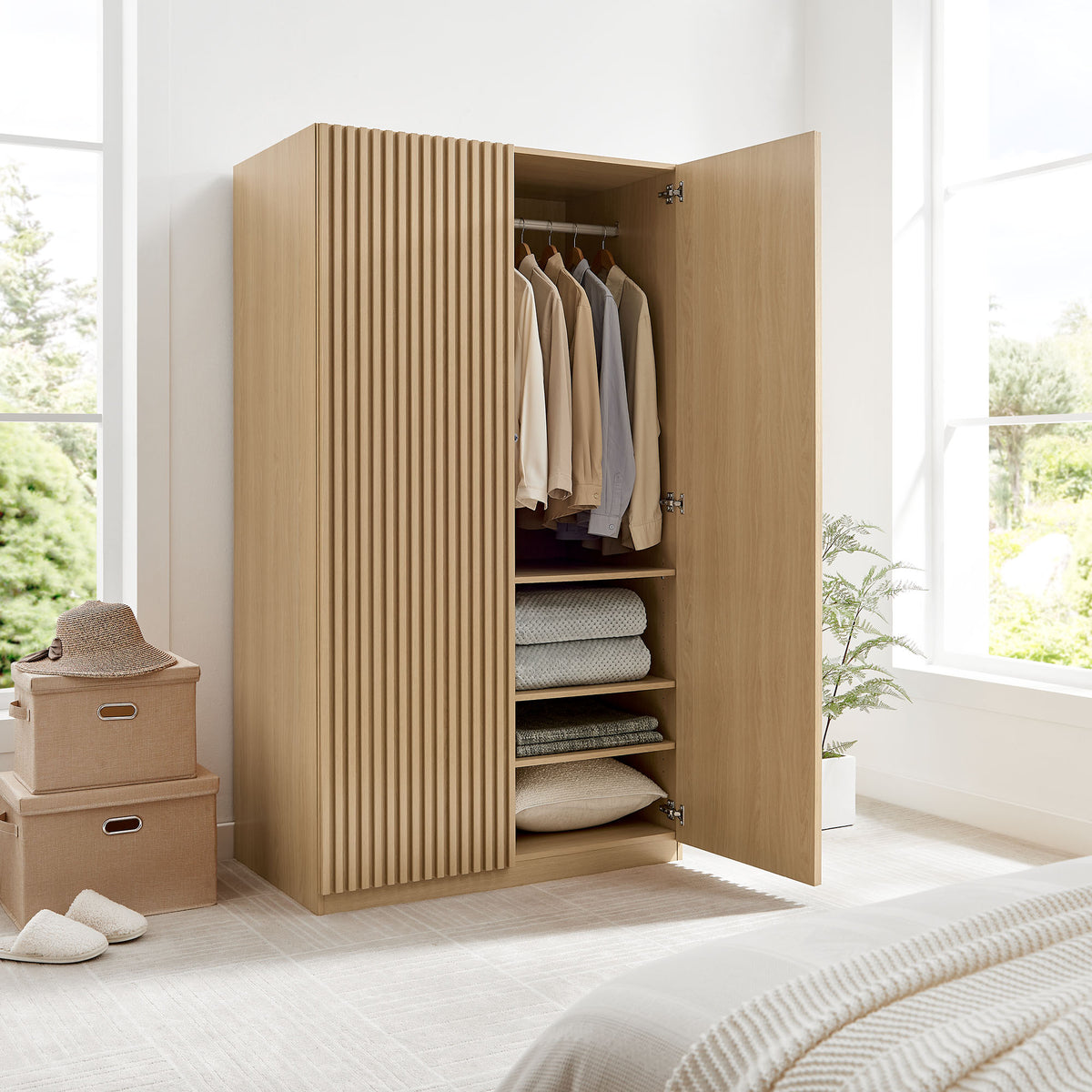 Render 2-Door Wardrobe Closet by Modway