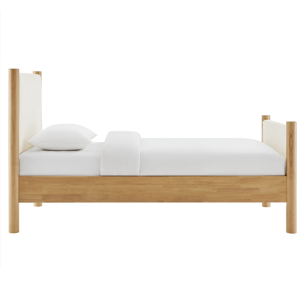 Maven Twin Size Boucle Upholstered Platform Bed by Modway