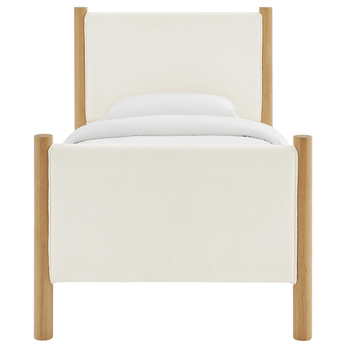 Maven Twin Size Boucle Upholstered Platform Bed by Modway