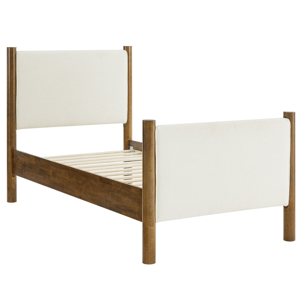 Maven Twin Size Boucle Upholstered Platform Bed by Modway