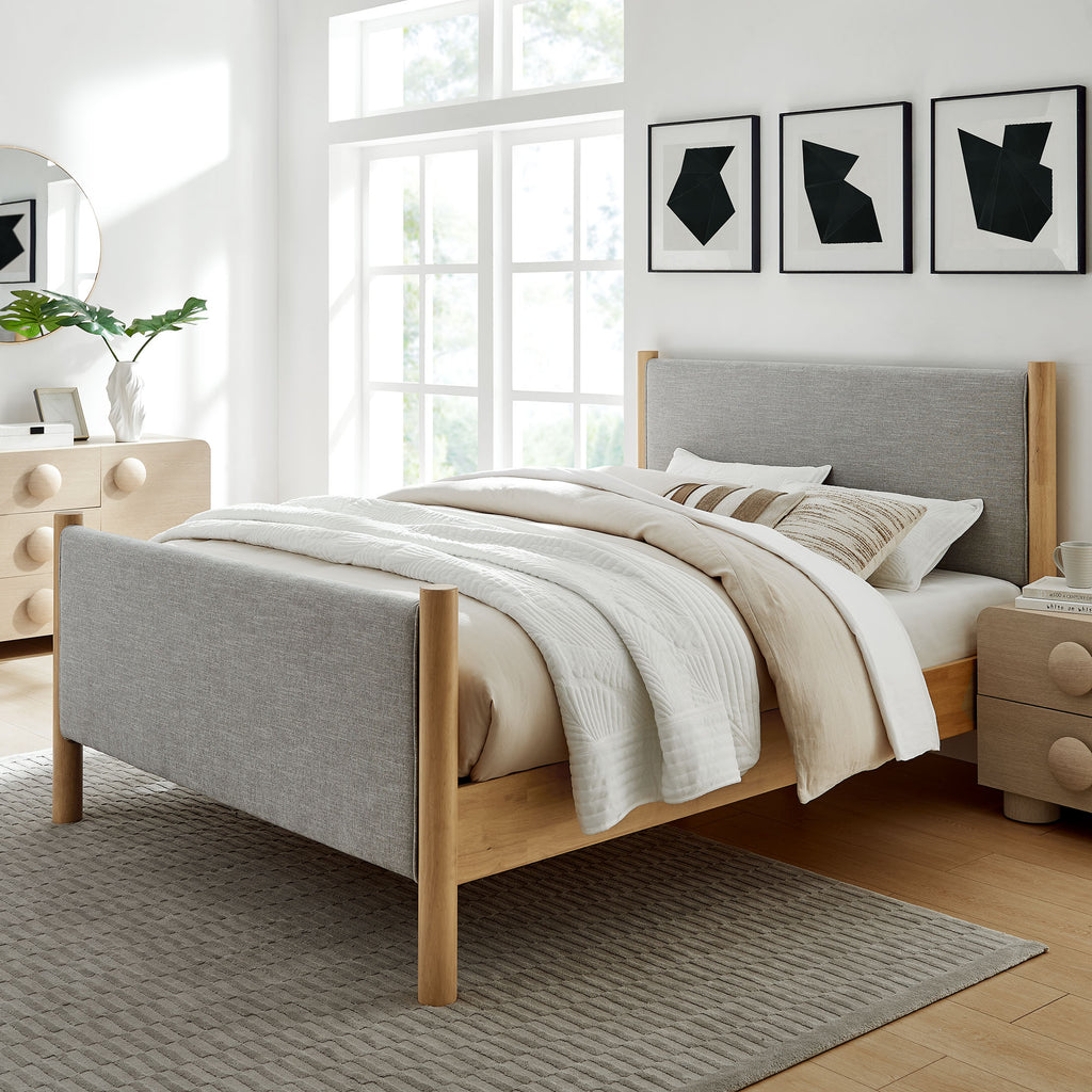 Maven Full Size Fabric Upholstered Platform Bed by Modway