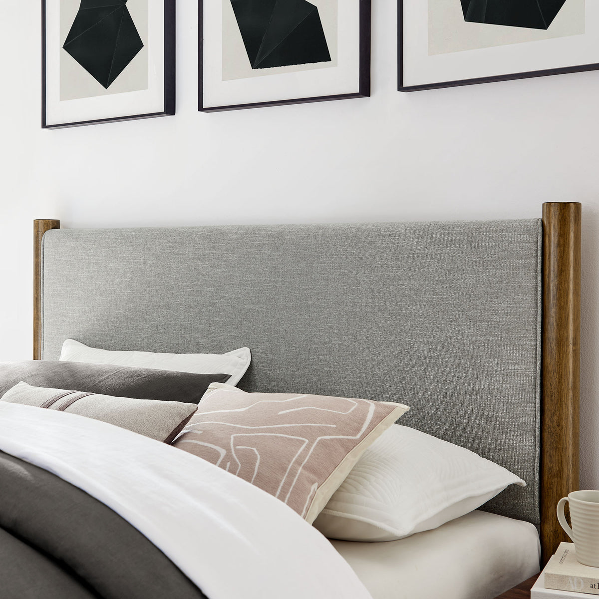 Maven Full Size Fabric Upholstered Platform Bed by Modway