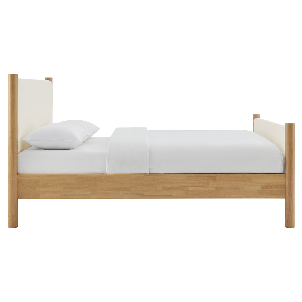 Maven King Size Boucle Upholstered Platform Bed by Modway