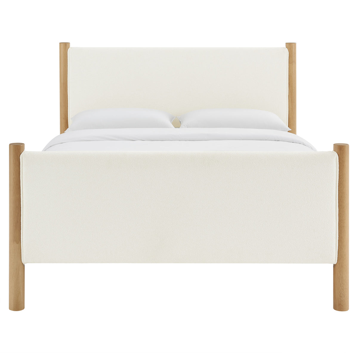 Maven King Size Boucle Upholstered Platform Bed by Modway