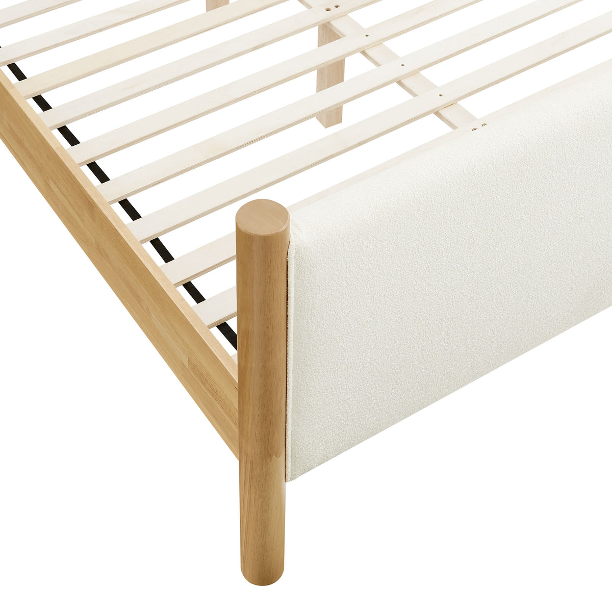 Maven King Size Boucle Upholstered Platform Bed by Modway