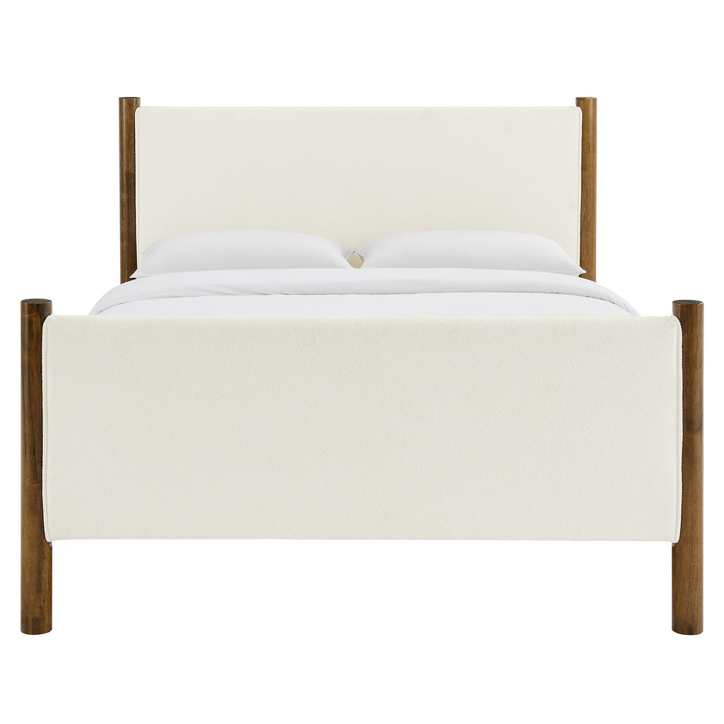 Maven King Size Boucle Upholstered Platform Bed by Modway
