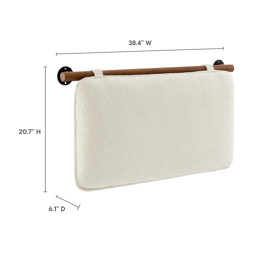 Anela Wall-Mounted Chenille Upholstered Twin Headboard by Modway