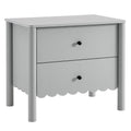 Emmeline Scalloped 2-Drawer Nightstand by Modway