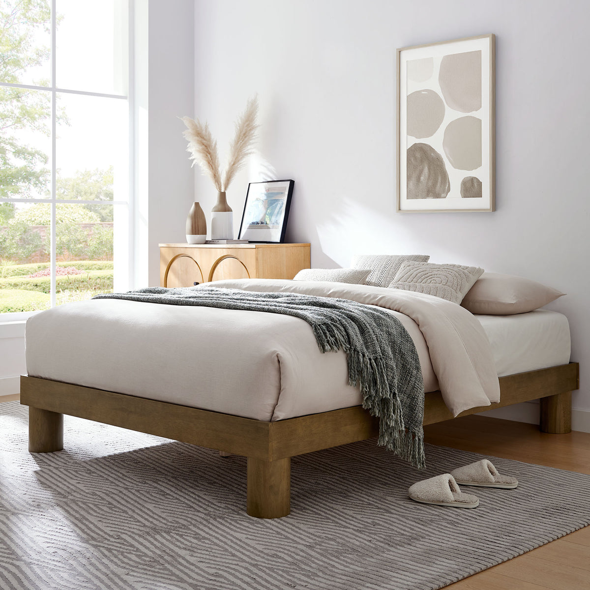 Runa Wood Queen Platform Bed by Modway