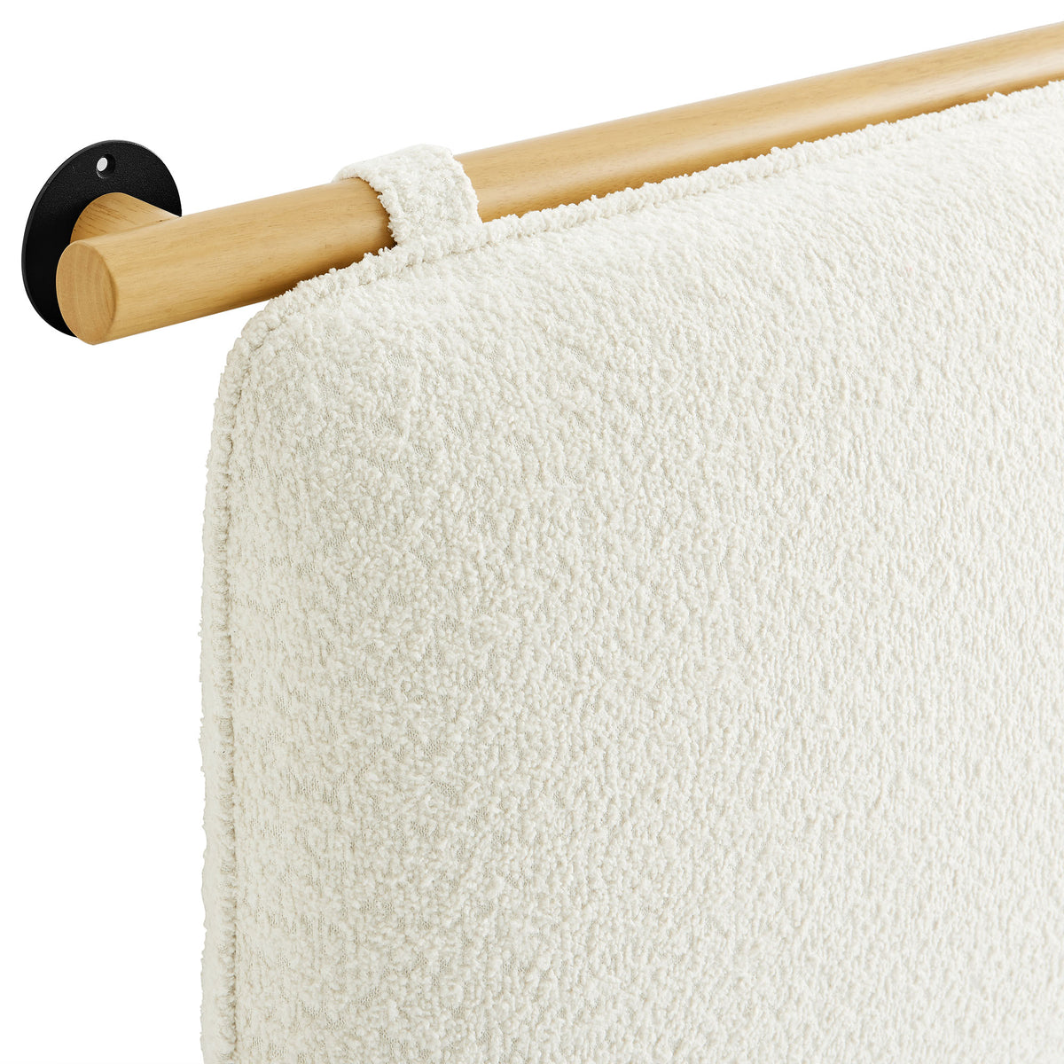Anela Wall-Mounted Chenille Upholstered Queen Headboard by Modway
