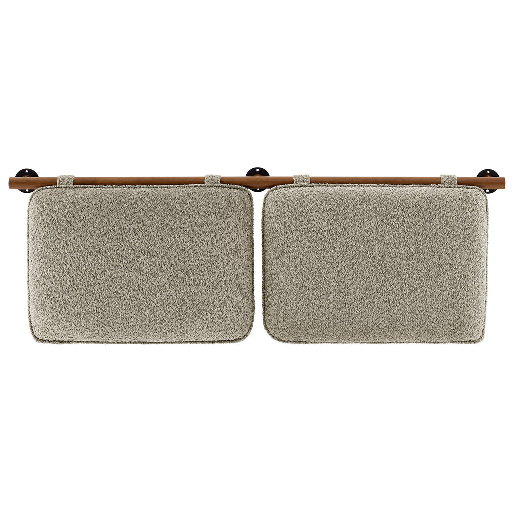 Anela Wall-Mounted Chenille Upholstered Queen Headboard by Modway