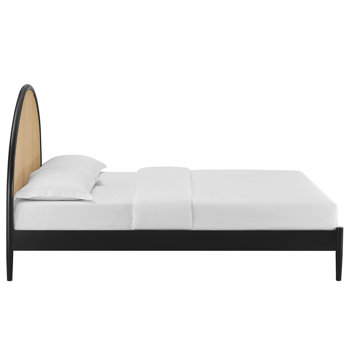 Odette Queen Arched Rattan Cane Platform Bed by Modway