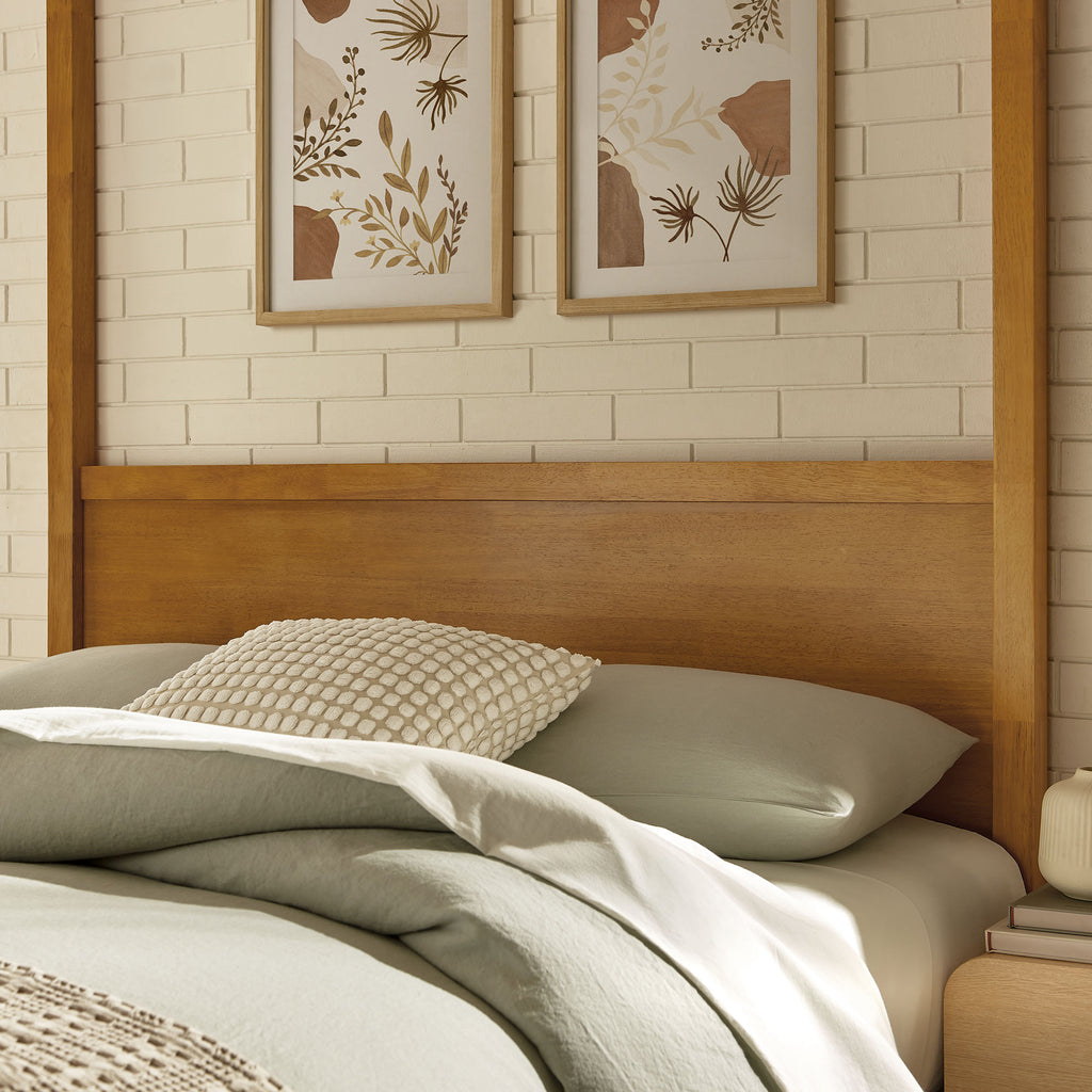 Alva Queen Wood Canopy Platform Bed by Modway