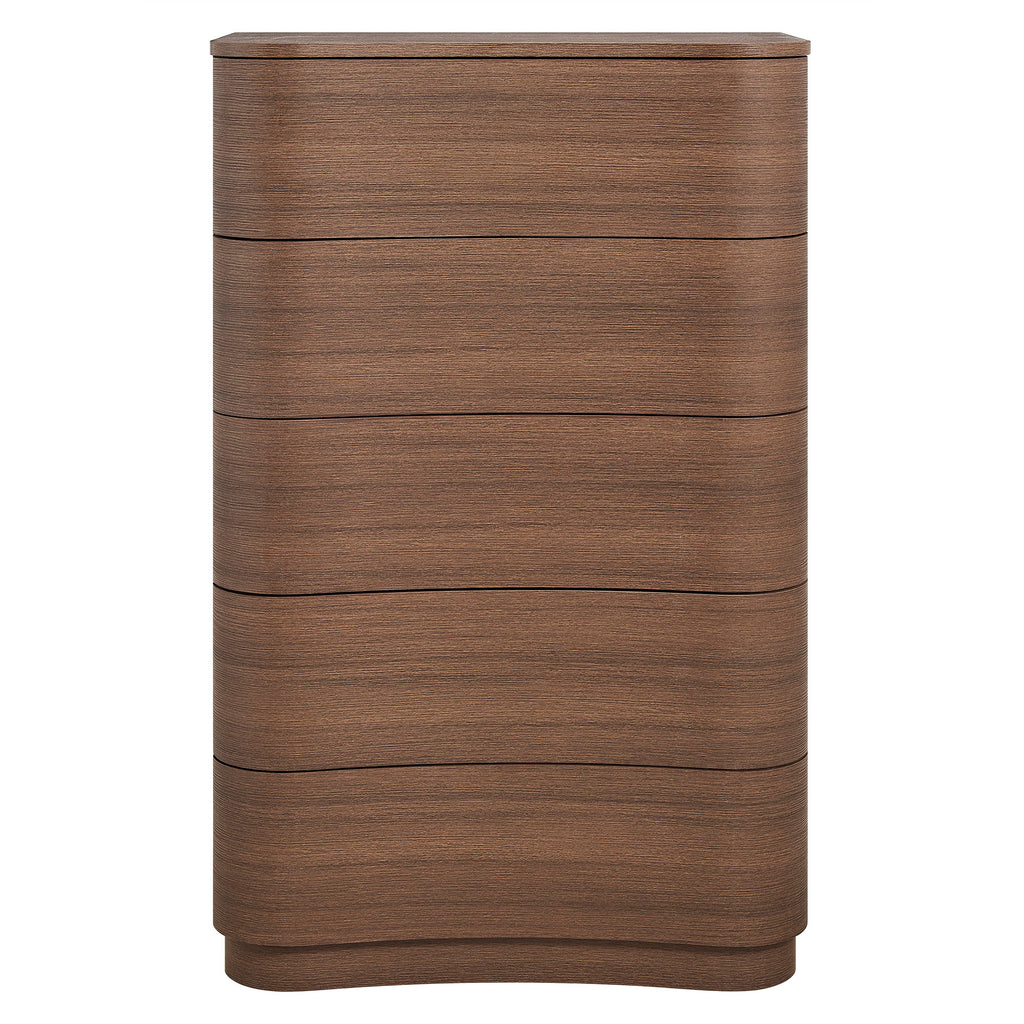 Mirae 5-Drawer Curved Dresser Chest of Drawers by Modway