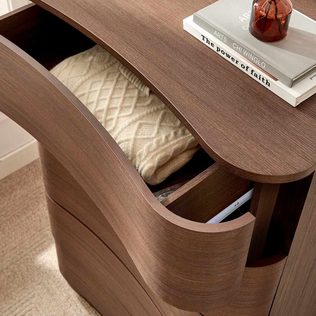 Mirae 5-Drawer Curved Dresser Chest of Drawers by Modway