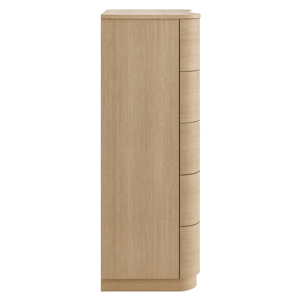 Mirae 5-Drawer Curved Dresser Chest of Drawers by Modway