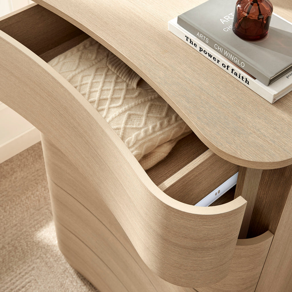 Mirae 5-Drawer Curved Dresser Chest of Drawers by Modway