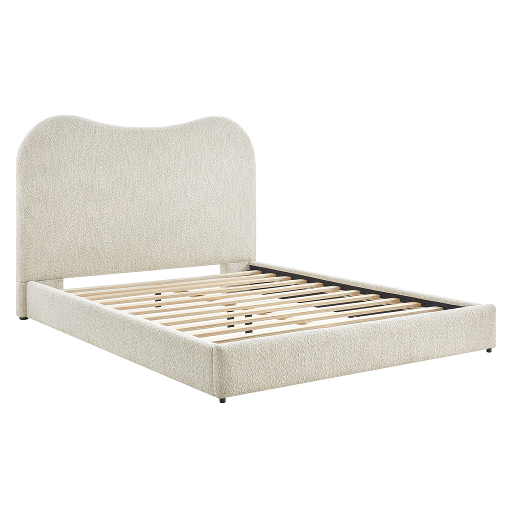 Seluna Boucle Queen Platform Bed by Modway