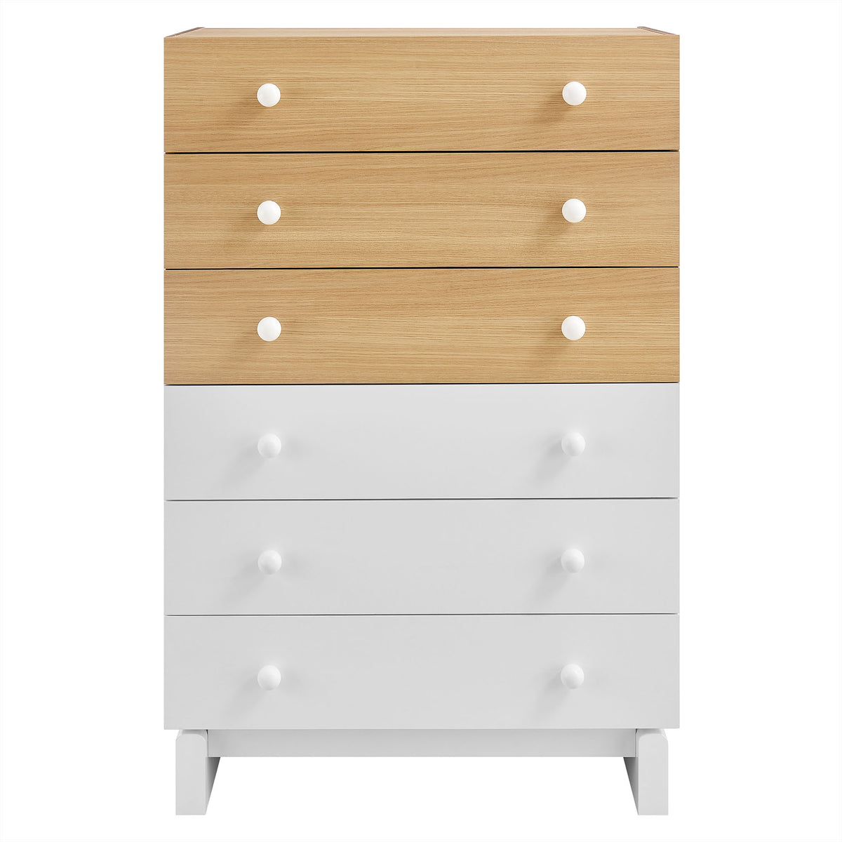 Nolia 6-Drawer Color Block Dresser Chest by Modway