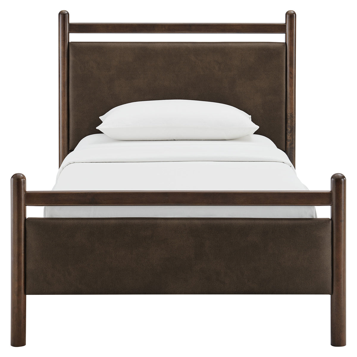 Ginny Twin Size Vegan Leather Platform Bed Frame by Modway