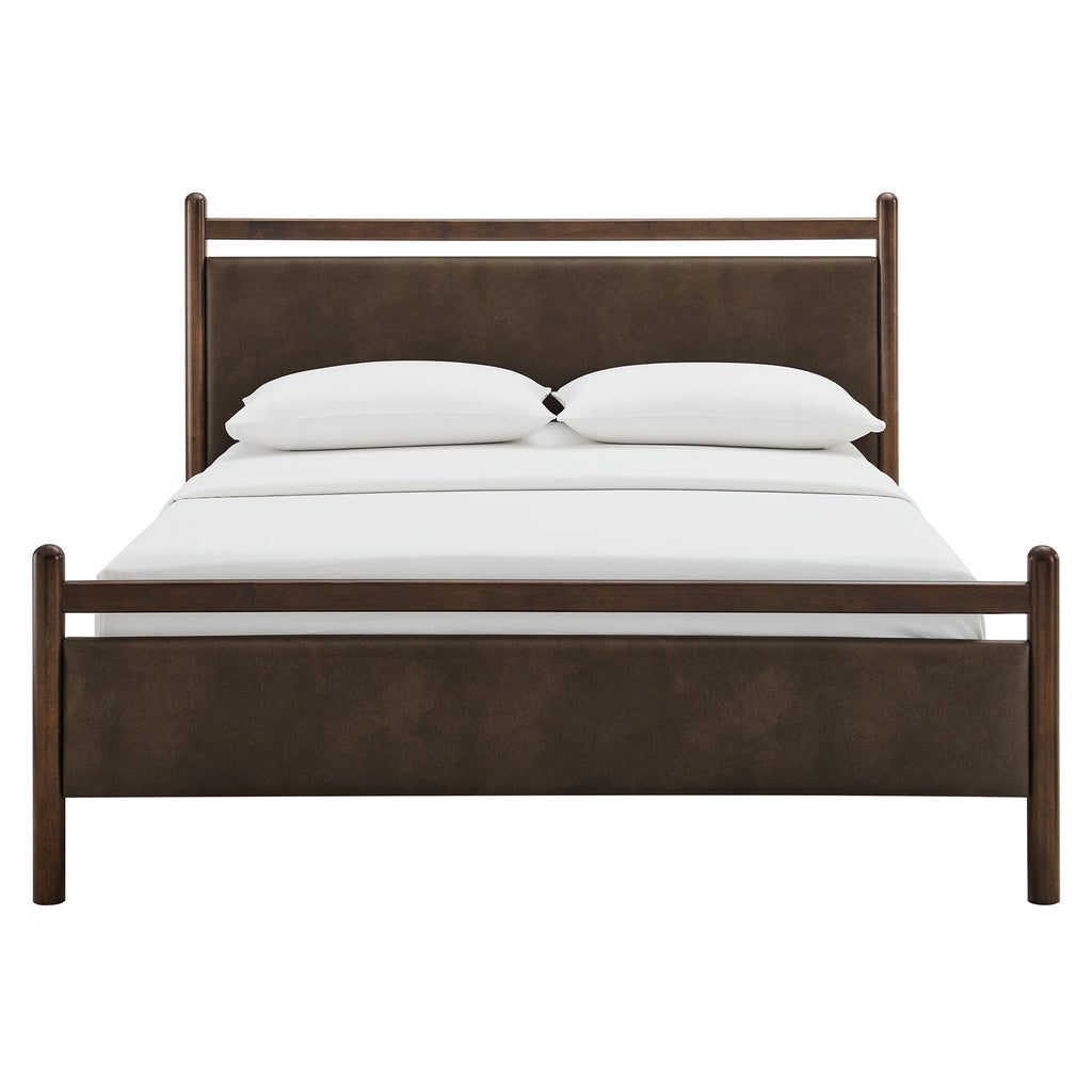 Ginny Full Size Vegan Leather Platform Bed Frame by Modway