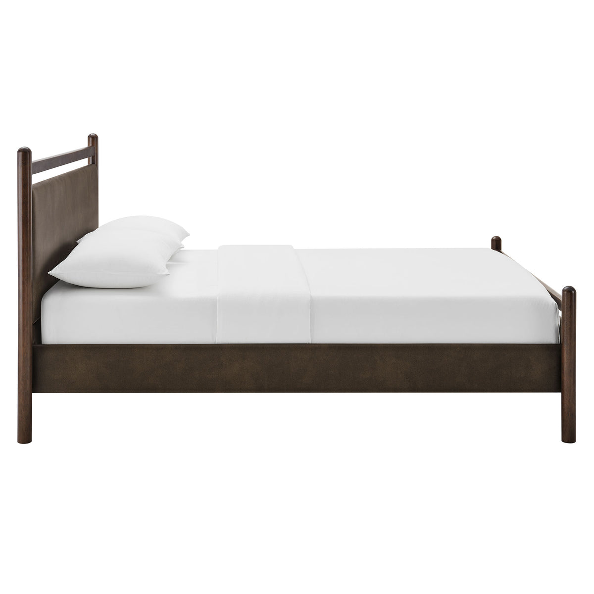 Ginny Queen Size Vegan Leather Platform Bed Frame by Modway