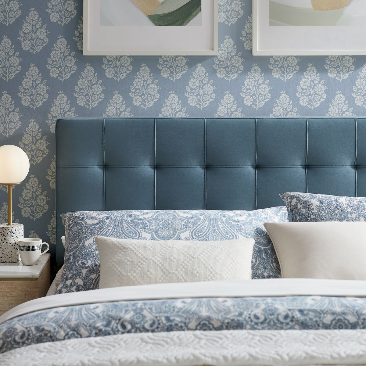 Lily Stain-Resistant Performance Velvet Full Size Headboard by Modway