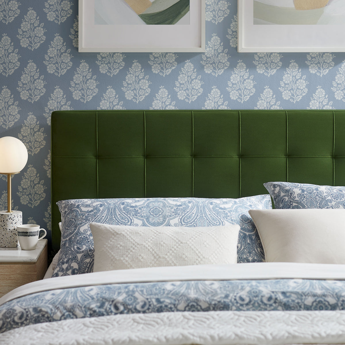 Lily Stain-Resistant Performance Velvet Full Size Headboard by Modway