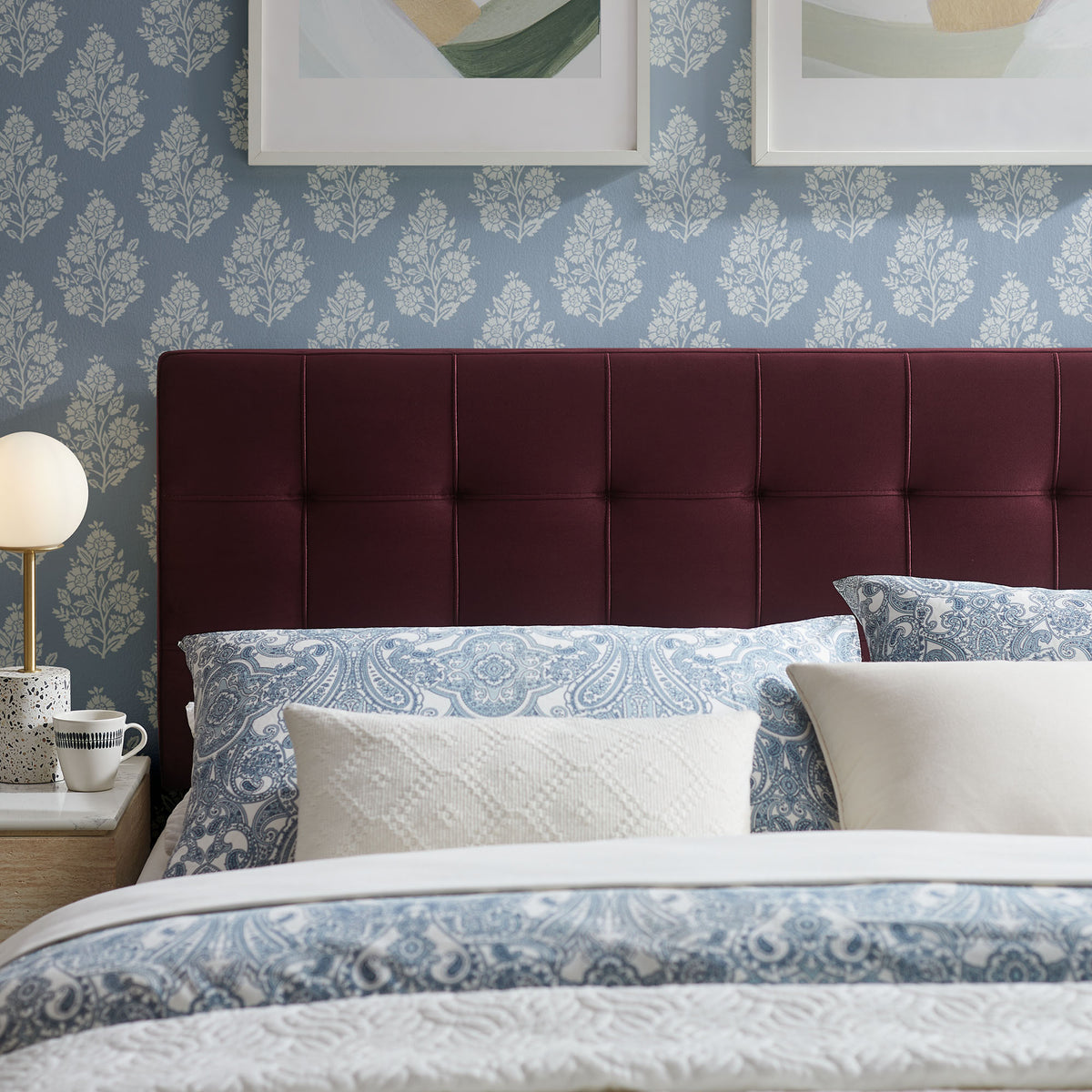Lily Stain-Resistant Performance Velvet Full Size Headboard by Modway