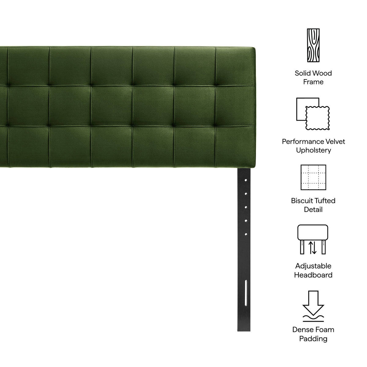 Lily Stain-Resistant Performance Velvet Queen Size Headboard by Modway