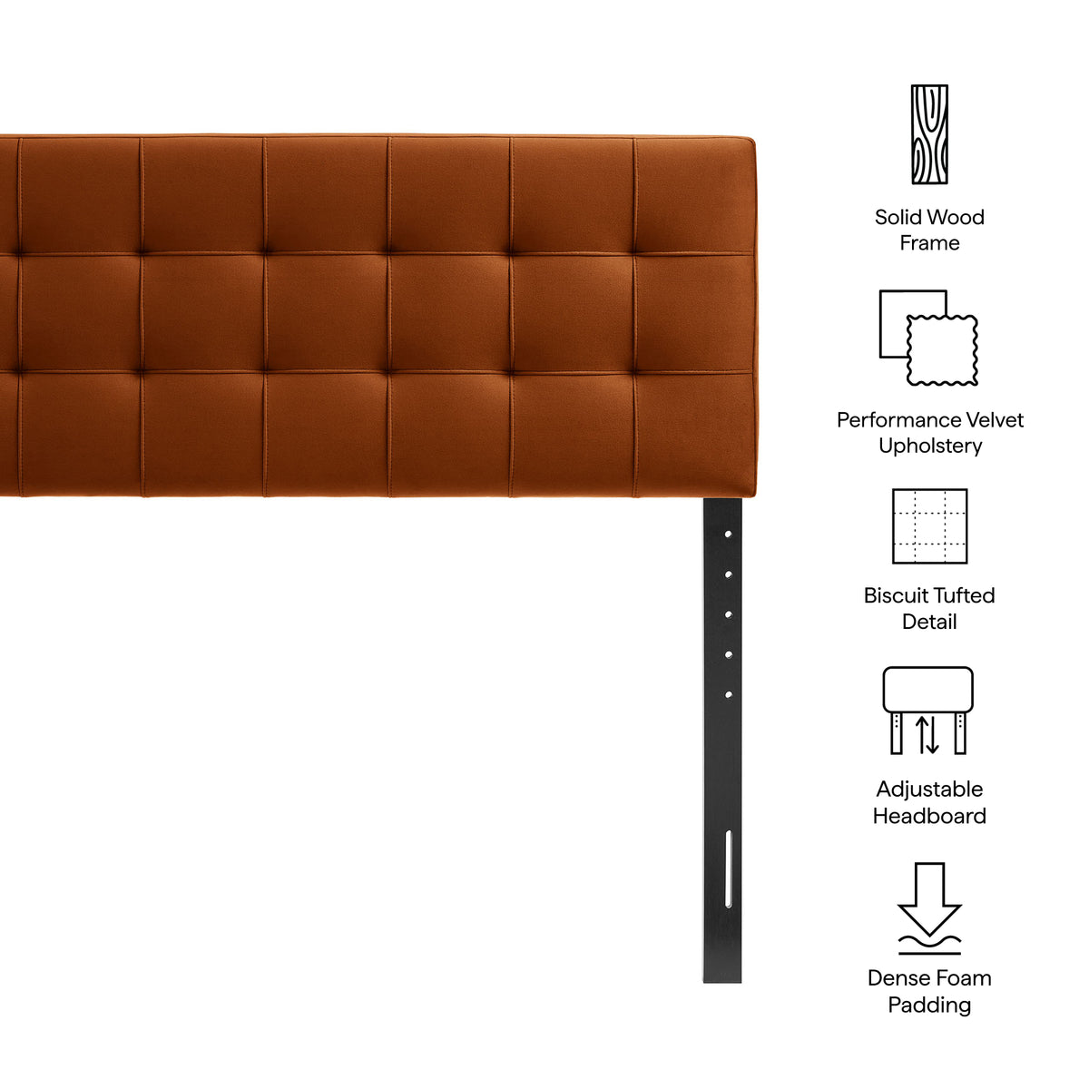 Lily Stain-Resistant Performance Velvet Queen Size Headboard by Modway