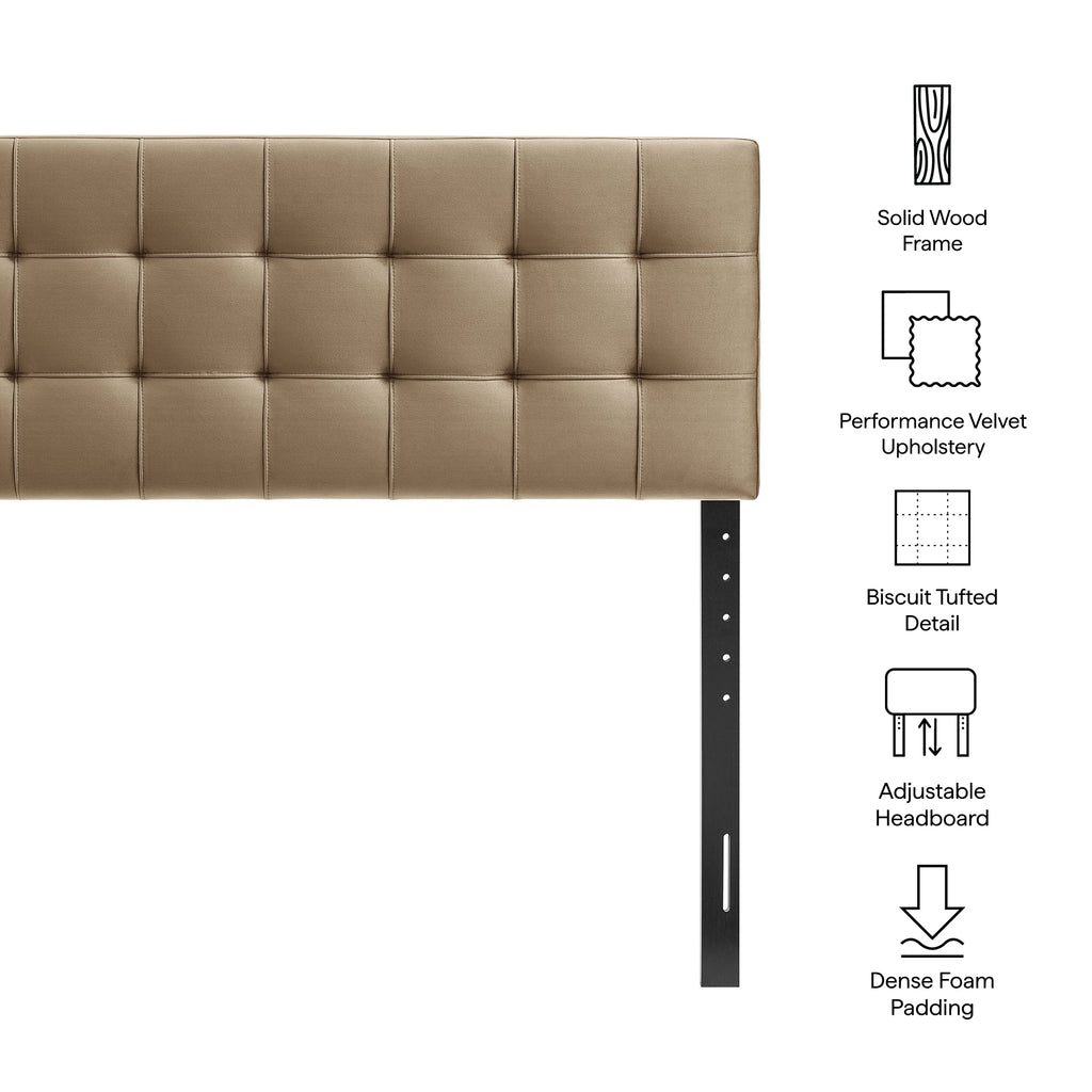 Lily Stain-Resistant Performance Velvet Queen Size Headboard by Modway