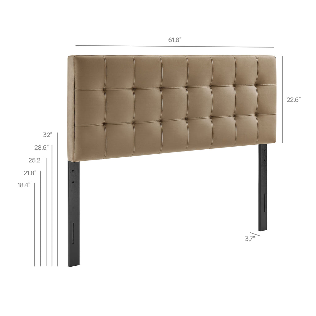 Lily Stain-Resistant Performance Velvet Queen Size Headboard by Modway
