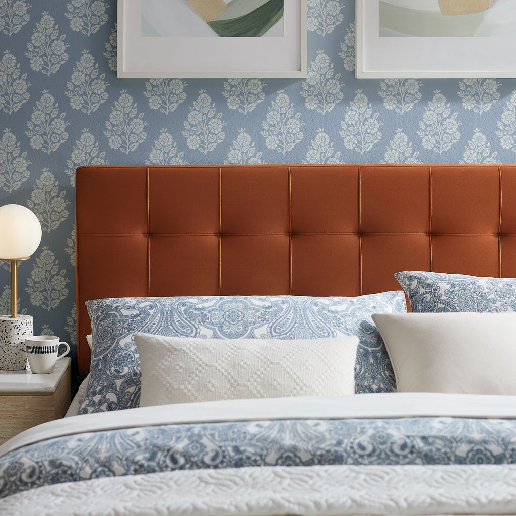 Lily Stain-Resistant Performance Velvet King Size Headboard by Modway