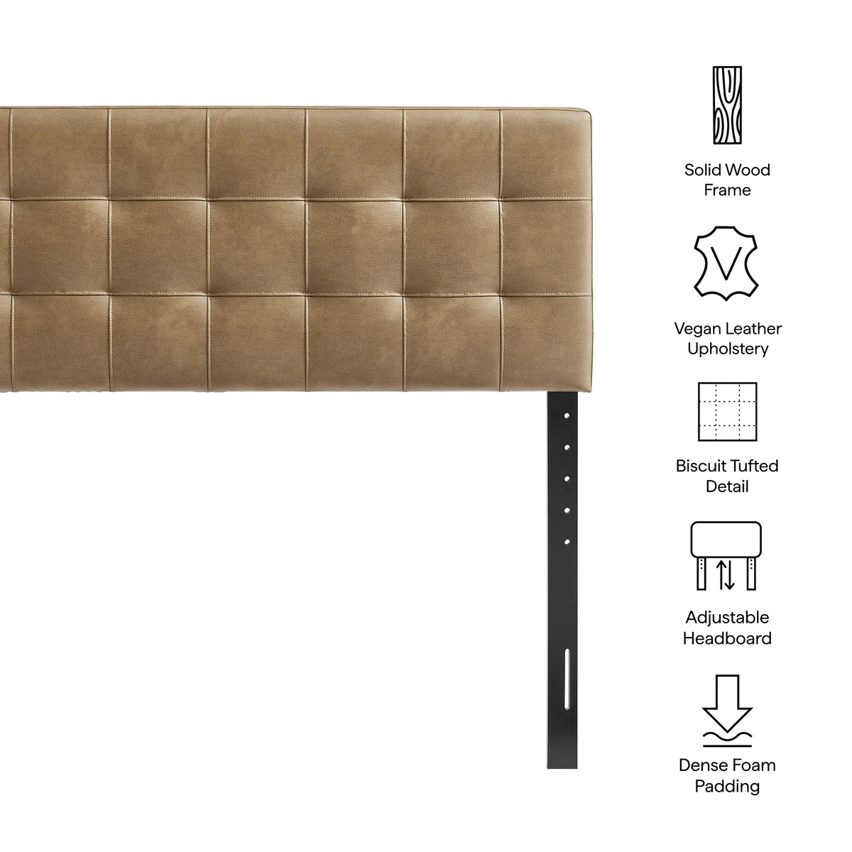 Lily Vegan Leather Queen Size Headboard by Modway