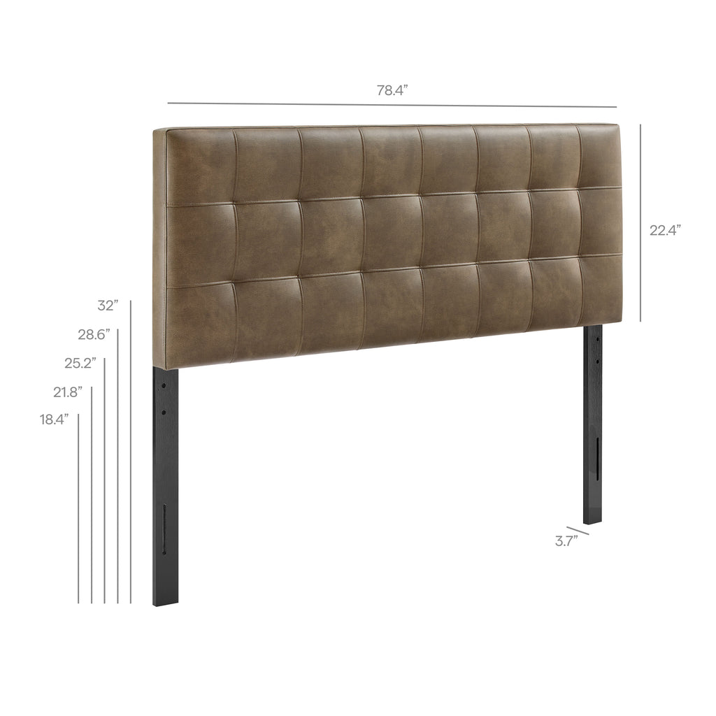 Lily Vegan Leather King Size Headboard by Modway
