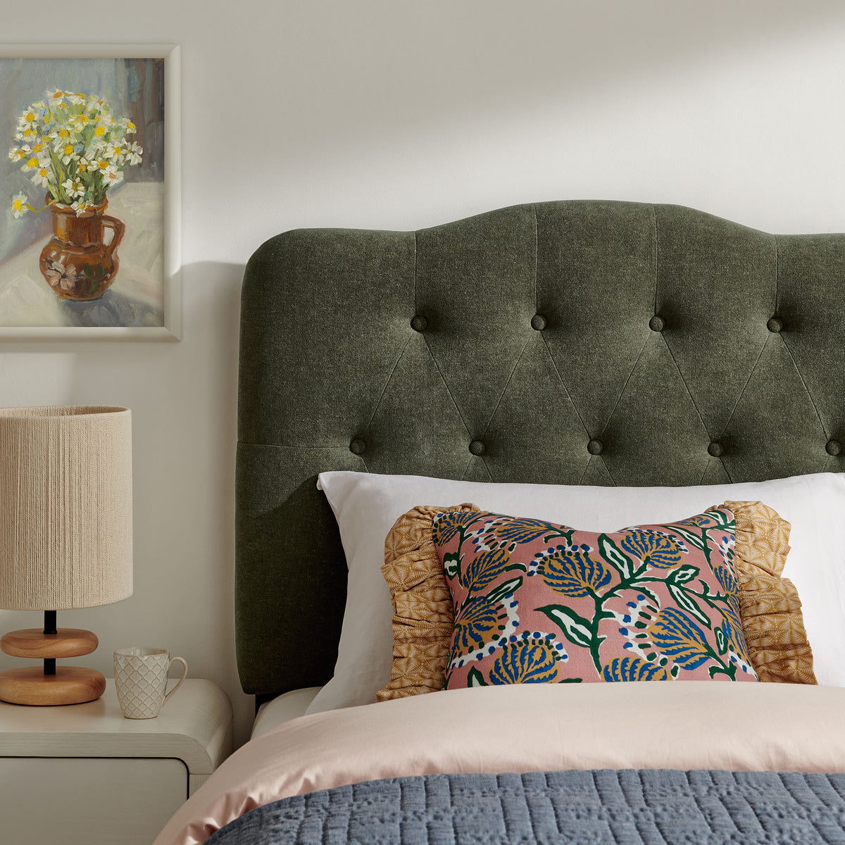 Annabel Premium Linen Blend Twin Headboard by Modway
