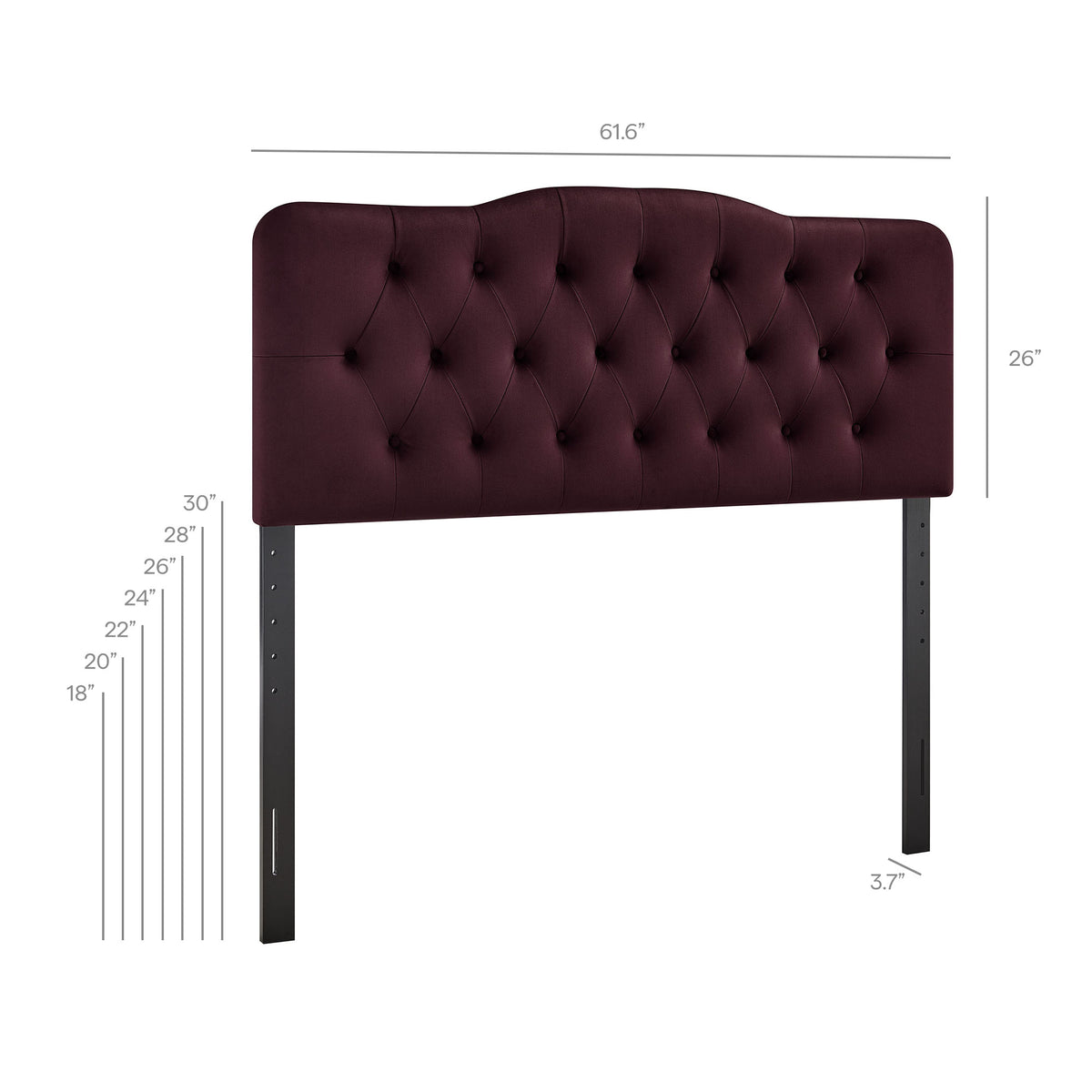 Annabel Stain-Resistant Performance Velvet Queen Headboard by Modway