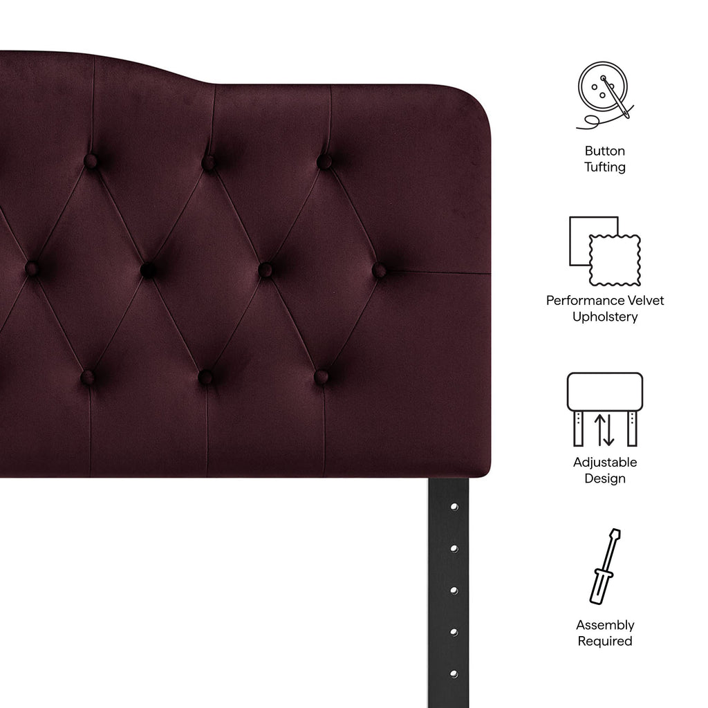 Annabel Stain-Resistant Performance Velvet King Headboard by Modway