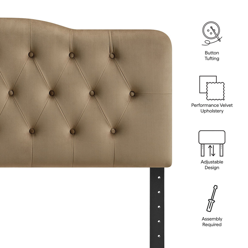 Annabel Stain-Resistant Performance Velvet King Headboard by Modway