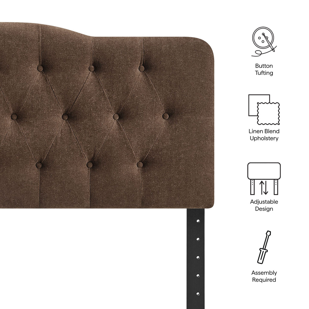 Annabel Premium Linen Blend King Headboard by Modway