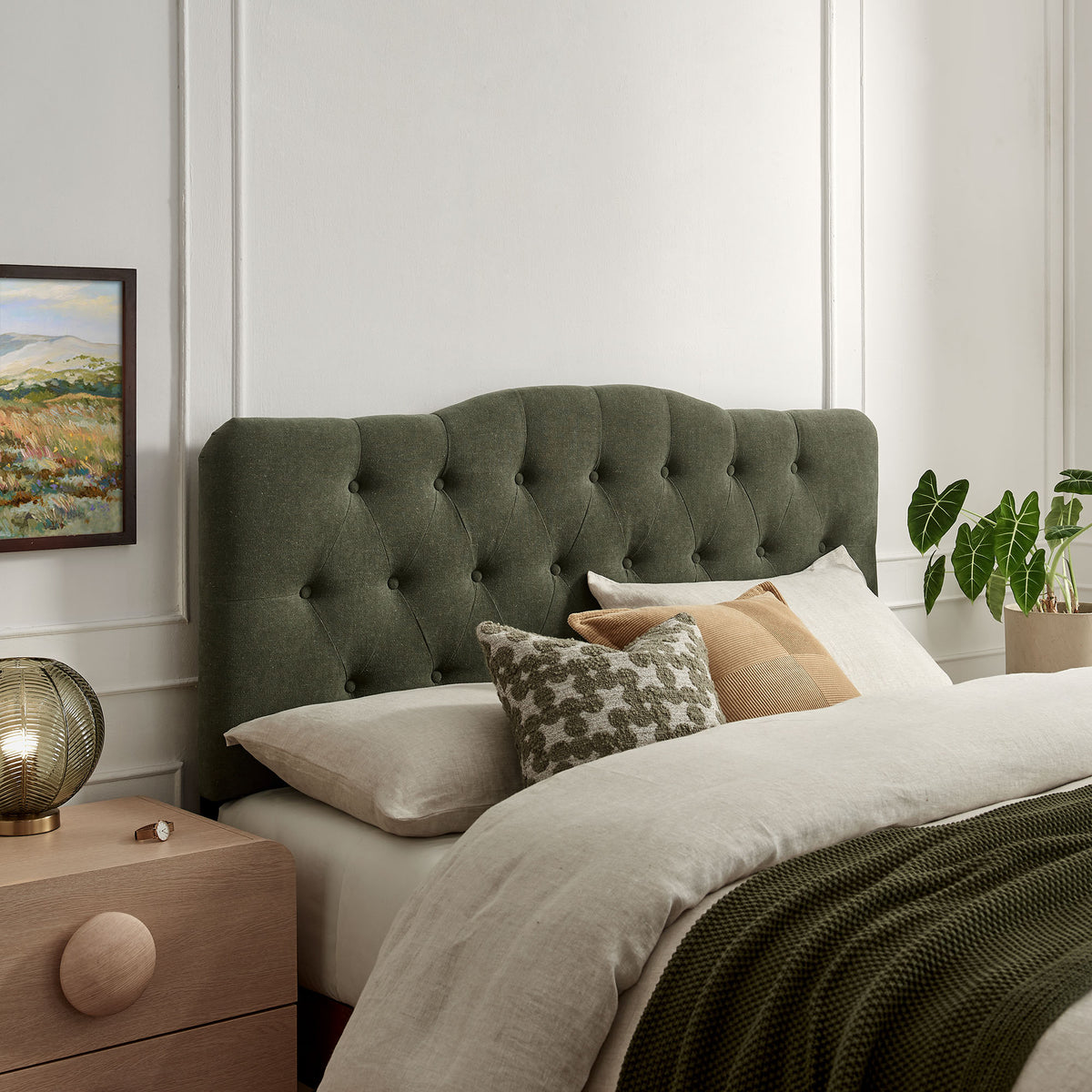 Annabel Premium Linen Blend King Headboard by Modway