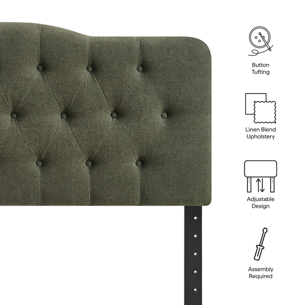 Annabel Premium Linen Blend King Headboard by Modway
