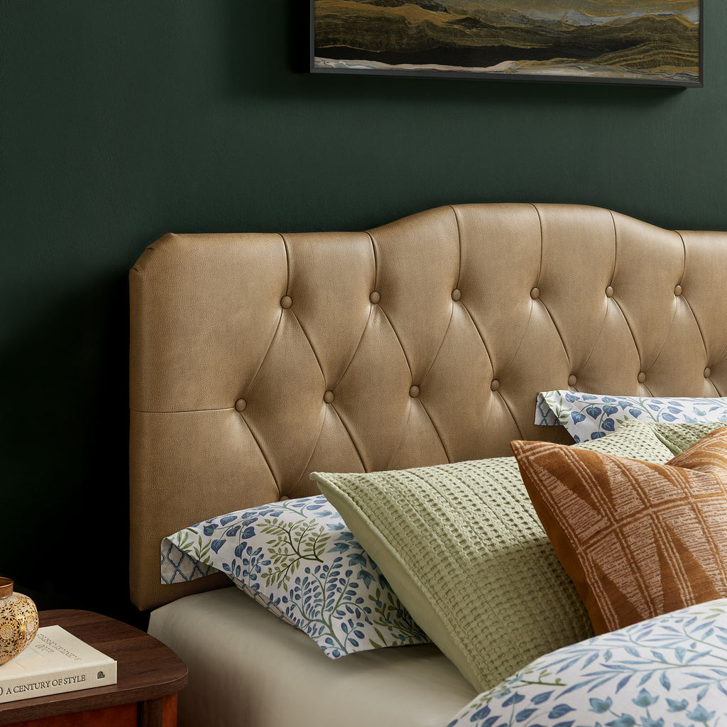Annabel Vegan Leather King Headboard by Modway