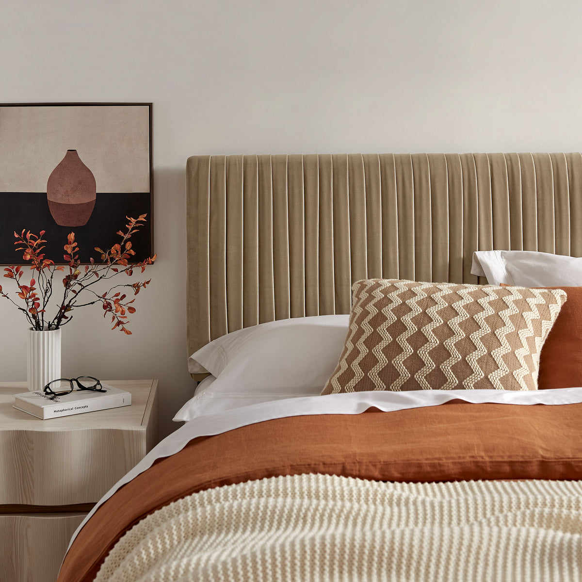 Eloise Stain-Resistant Performance Velvet Full Headboard by Modway